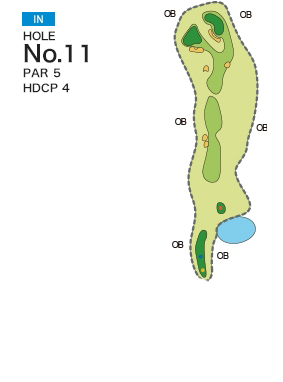 [PGM] 사츠키 골프 클럽 텐파이 코스  IN HOLE : 11