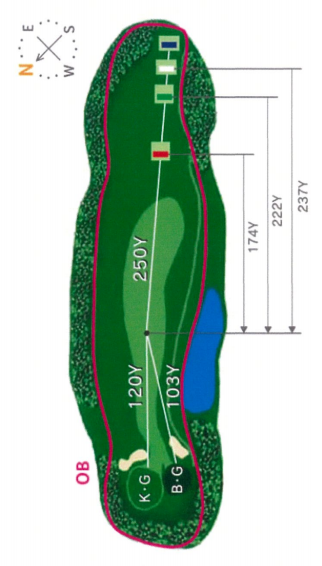 트라이얼골프리조트 와카미야코스 [후쿠오카공항 40분] OUT HOLE : 1
