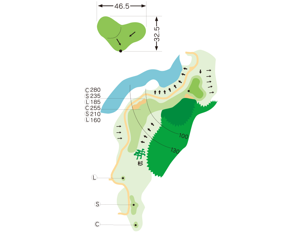 가고시마 타카마키(다카마키) 컨트리클럽[셀프x, 캐디포함만 가능] OUT HOLE : 4