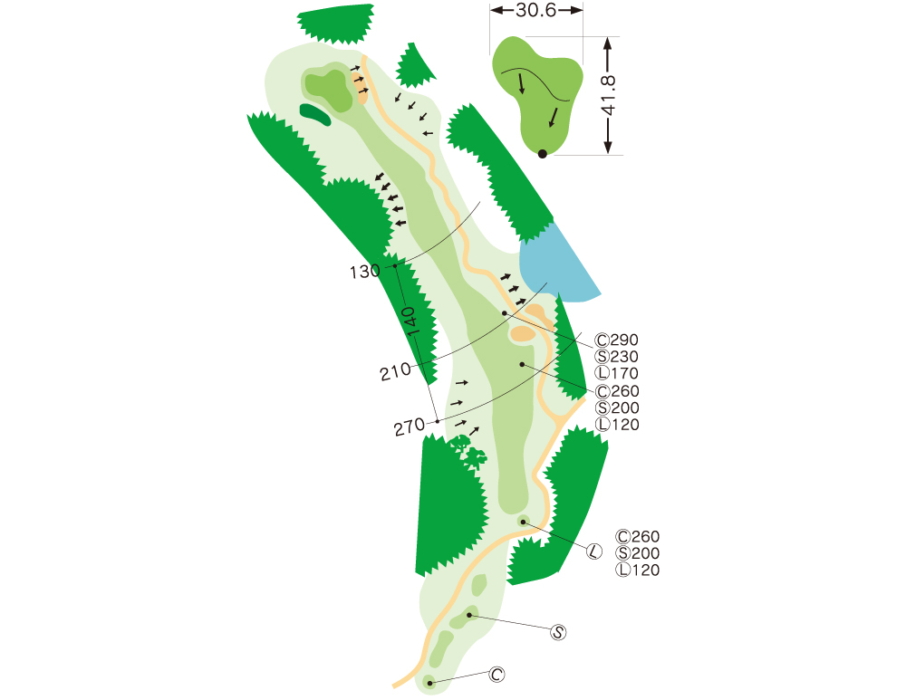 가고시마 타카마키(다카마키) 컨트리클럽[셀프x, 캐디포함만 가능] IN HOLE : 13