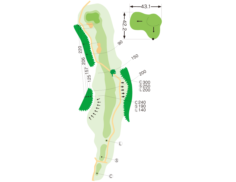 가고시마 타카마키(다카마키) 컨트리클럽[셀프x, 캐디포함만 가능] OUT HOLE : 1