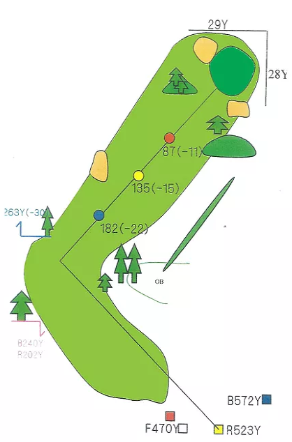 타이세츠잔 컨트리클럽 니시 OUT HOLE : 6