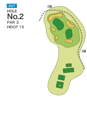 [PGM] 다마쓰쿠리골프클럽 와카우미코스 OUT HOLE : 2